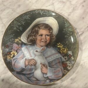 Vintage -The Reco Collection Plate “Easter Morning” April By Sandra Kuck